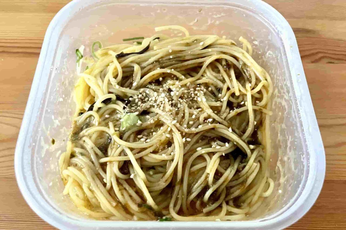 海苔わさびパスタ