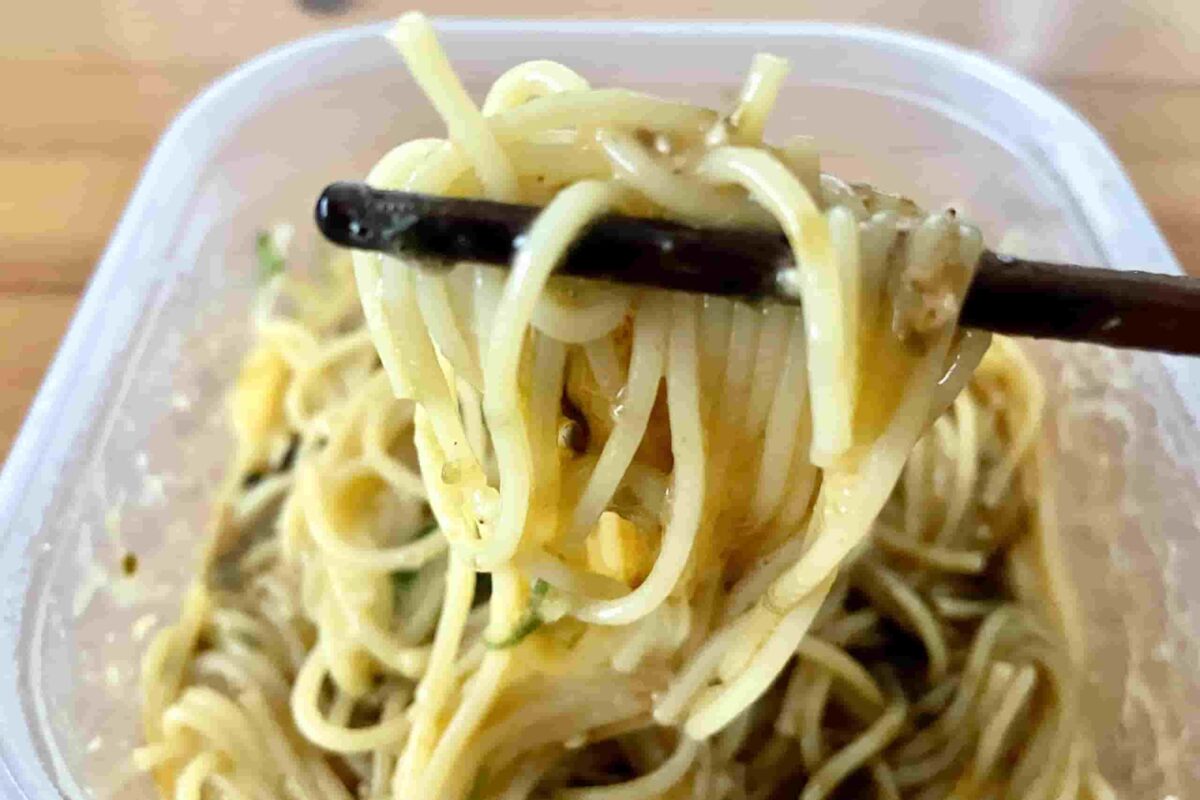 海苔わさびパスタ