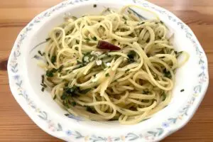 ペペロンチーノに大葉を入れたら大正解 ワンパンで作れて超ラク