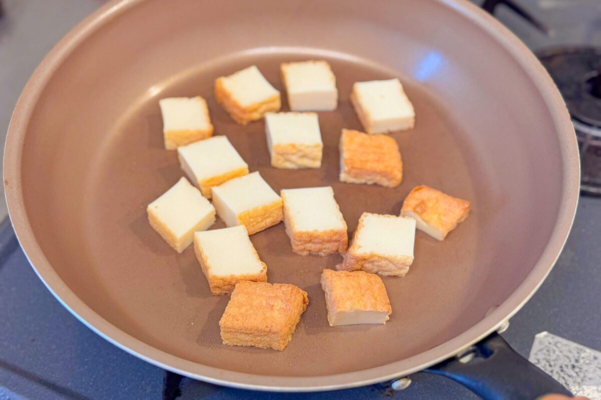 厚揚げの卵とじ丼