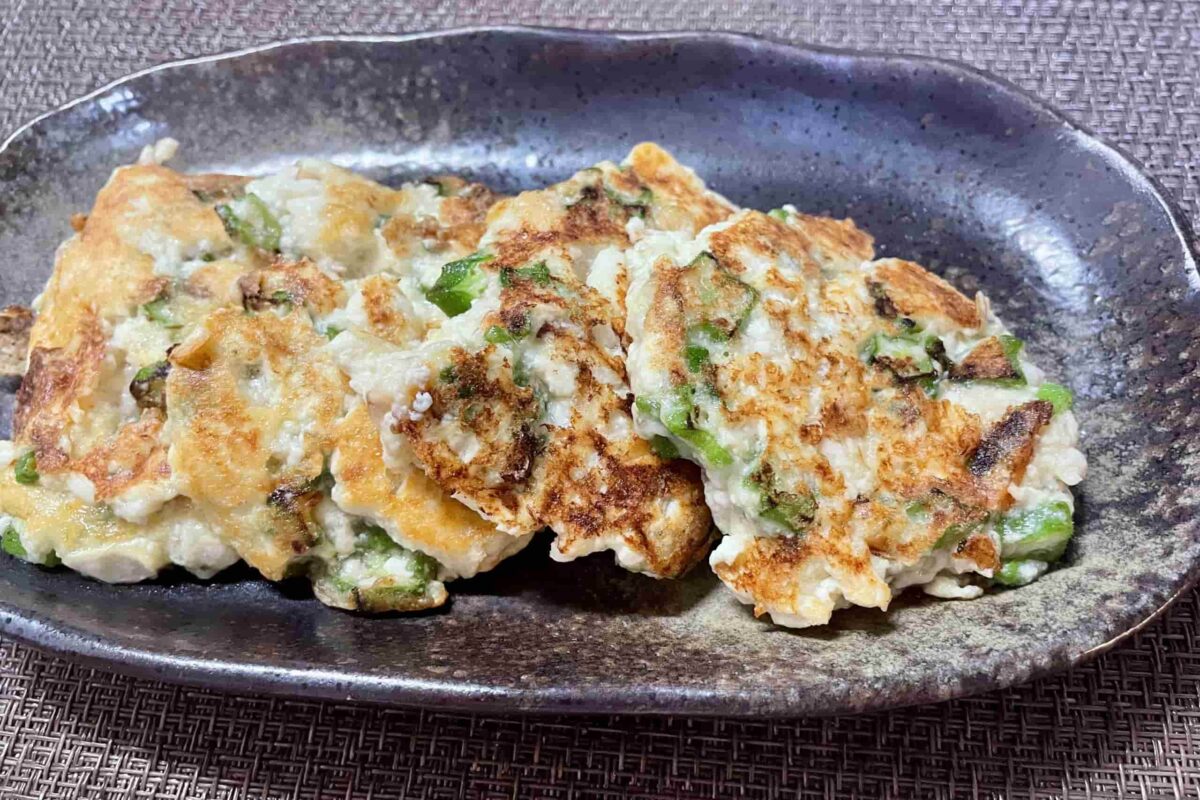オクラおかかマヨ焼き