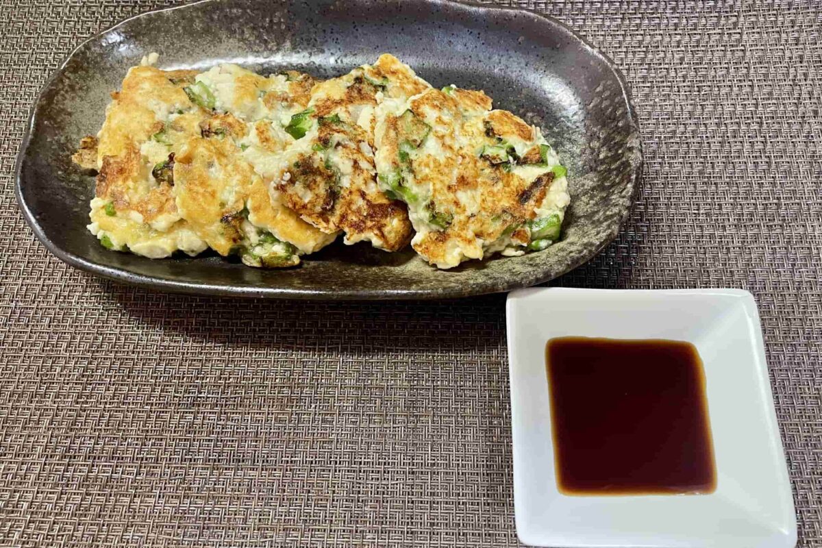 オクラおかかマヨ焼き