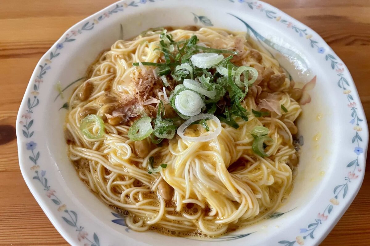 納豆カルボナーラ