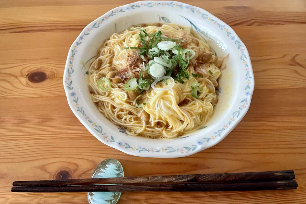 納豆カルボナーラ