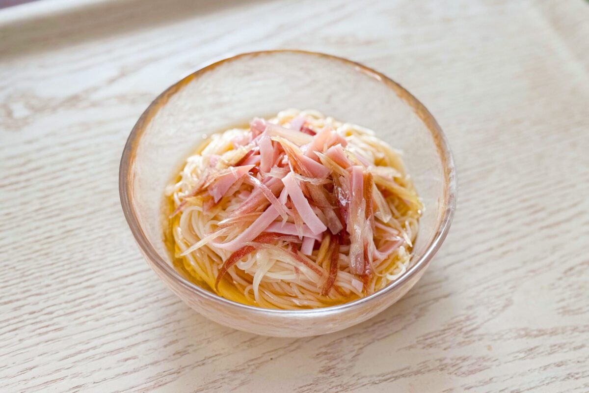 みょうがとハムの塩奴