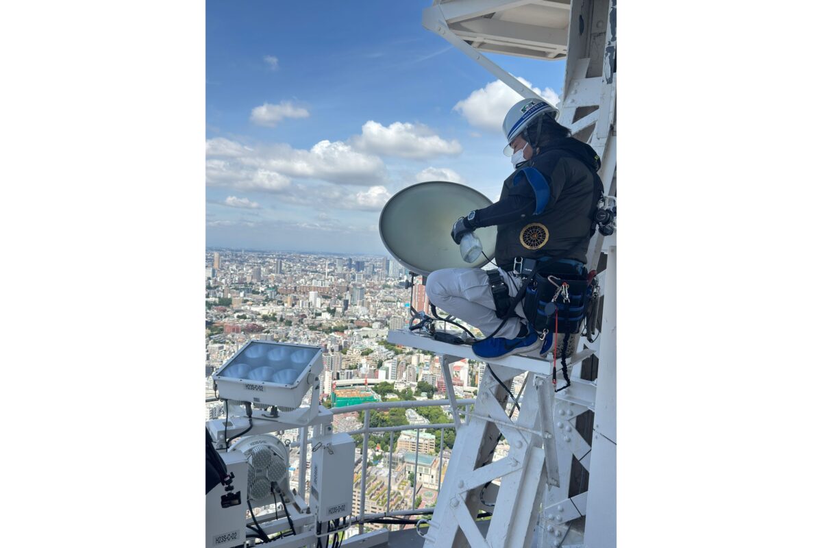 東京タワーの電球交換
