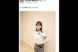 影山優佳、キッズユニ着用で反響再び そのサイズに「4歳息子120着てるのに…」衝撃受ける人も