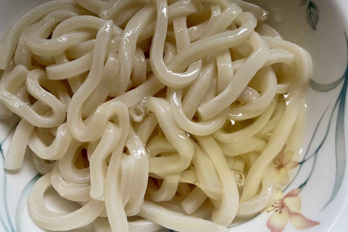 冷やし釜玉うどん