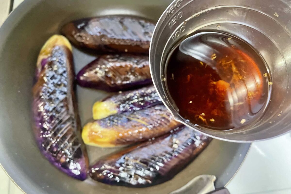 なすの生姜焼き