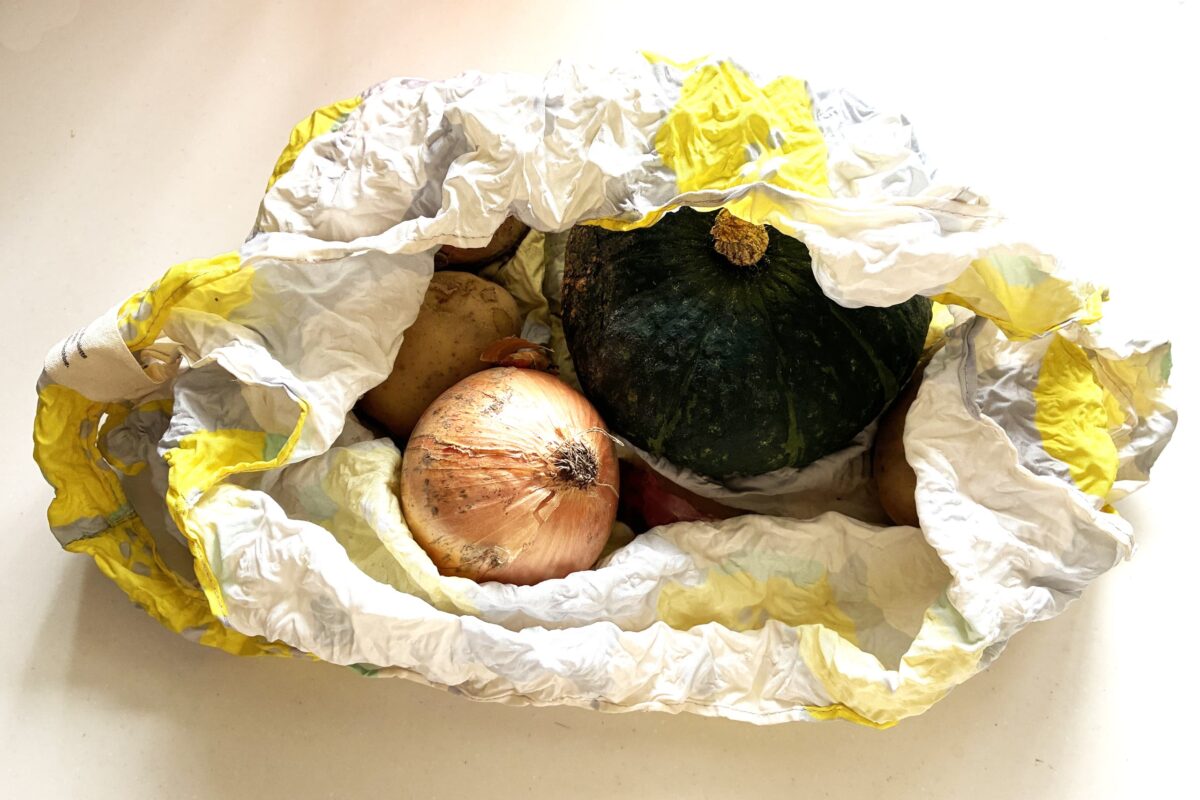買い物袋・エコバッグ・野菜