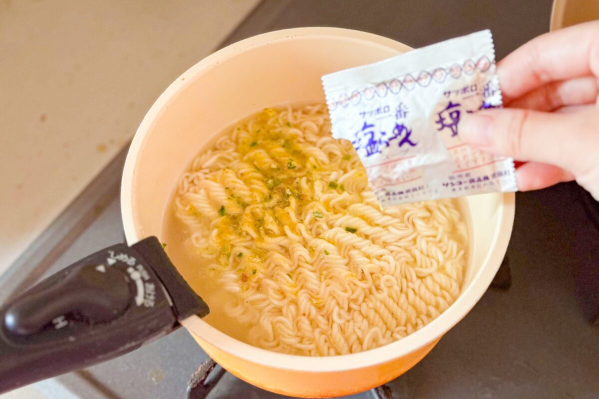 サッポロ一番塩らーめんアレンジ