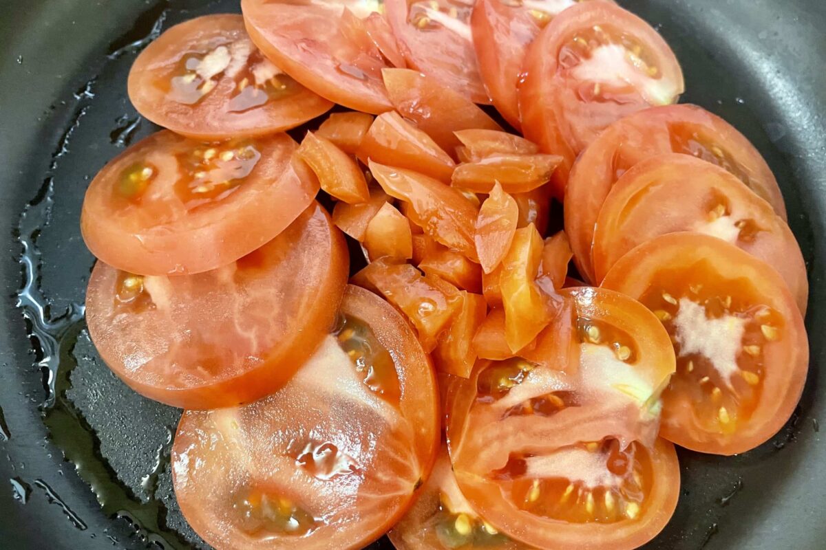 トマトのたまチー焼き