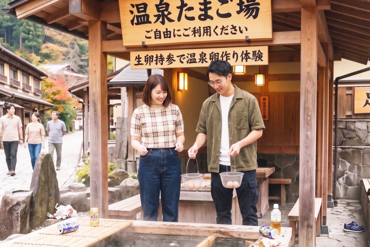 温泉卵・無料施設