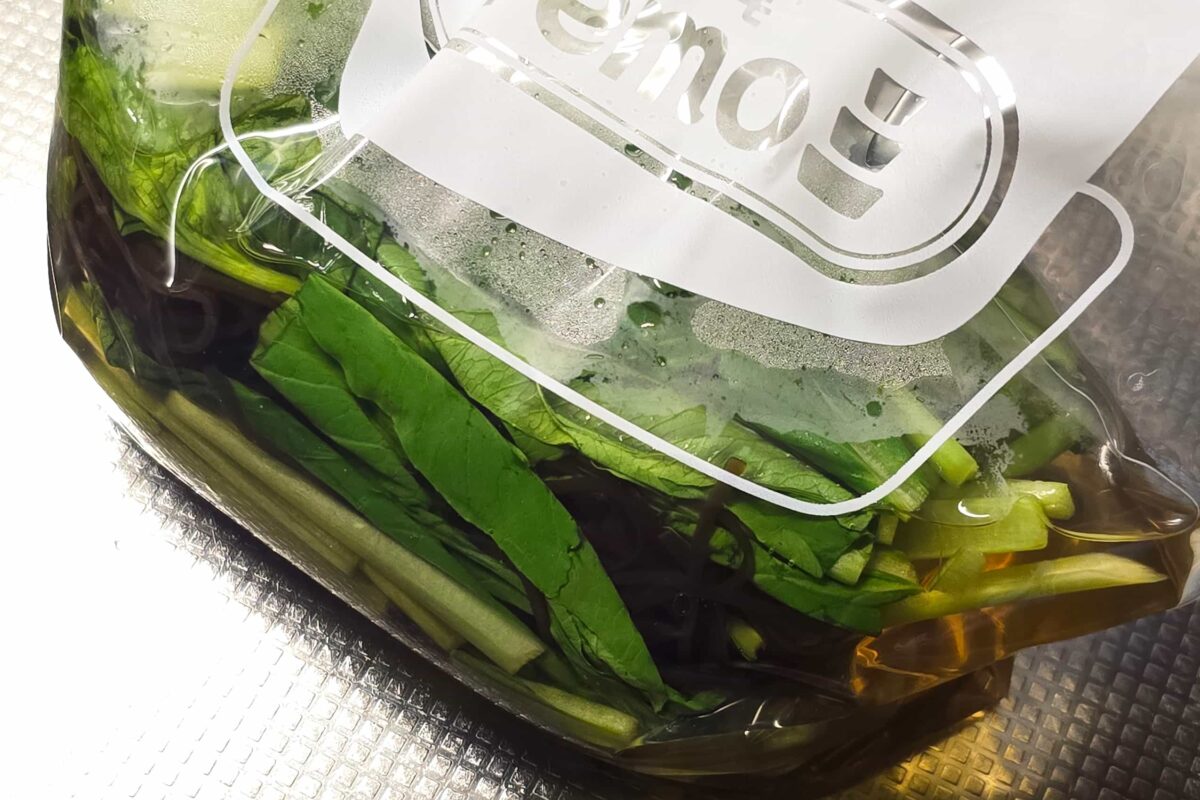 沼る小松菜漬け