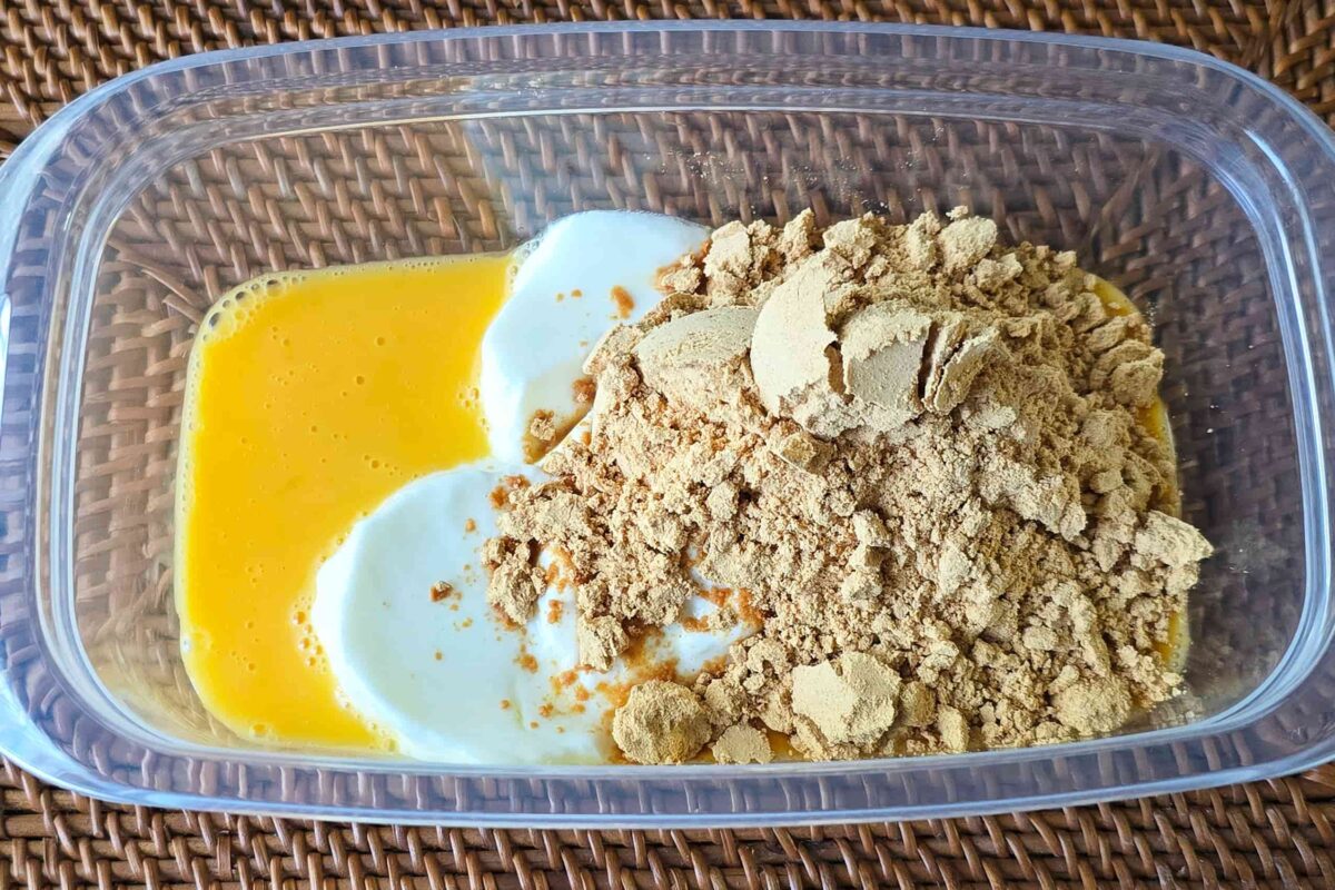 ヨーグルトで作るきな粉蒸しパン