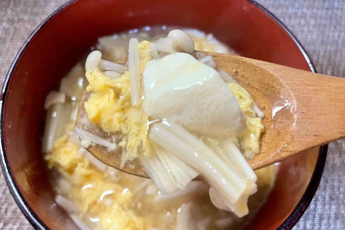えのきと卵のスープ