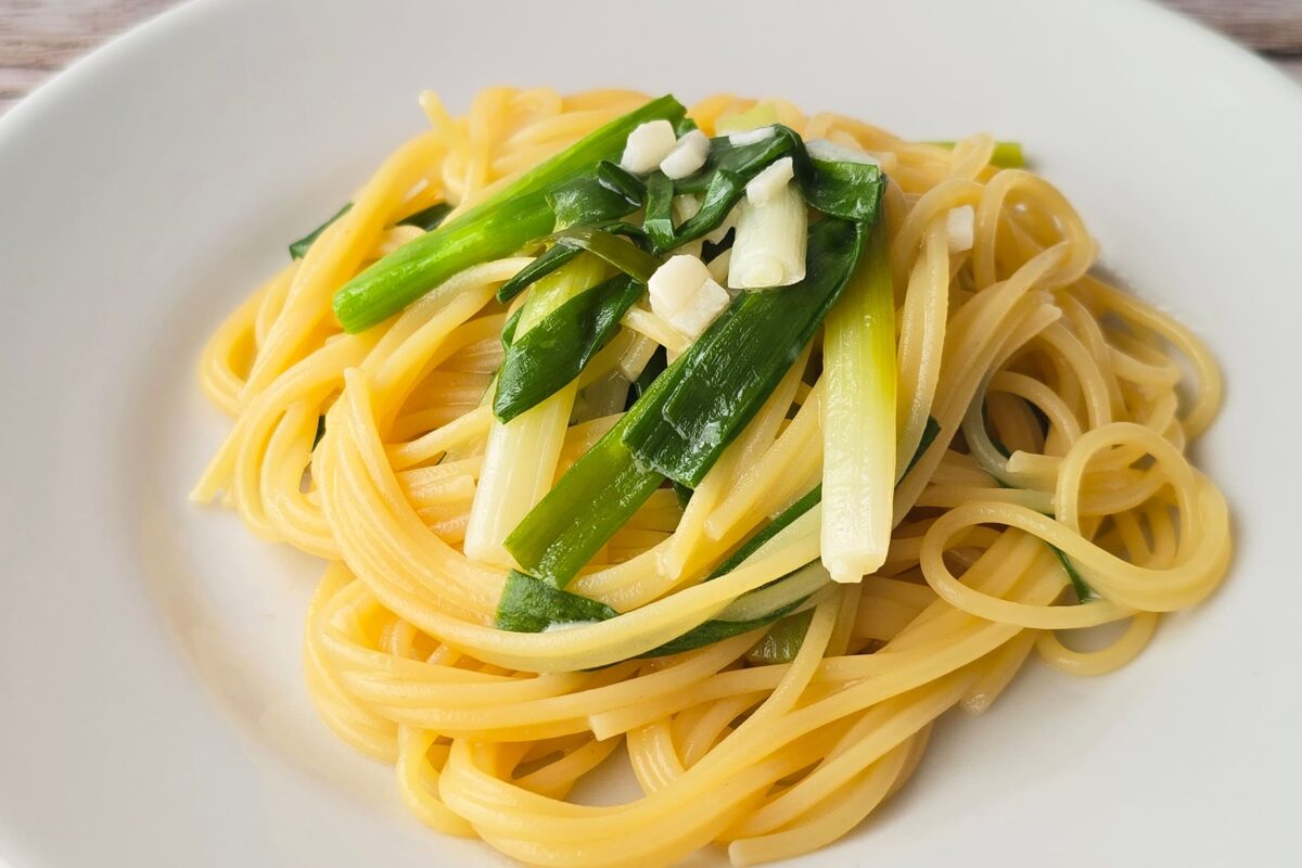 ワンパンねぎパスタ
